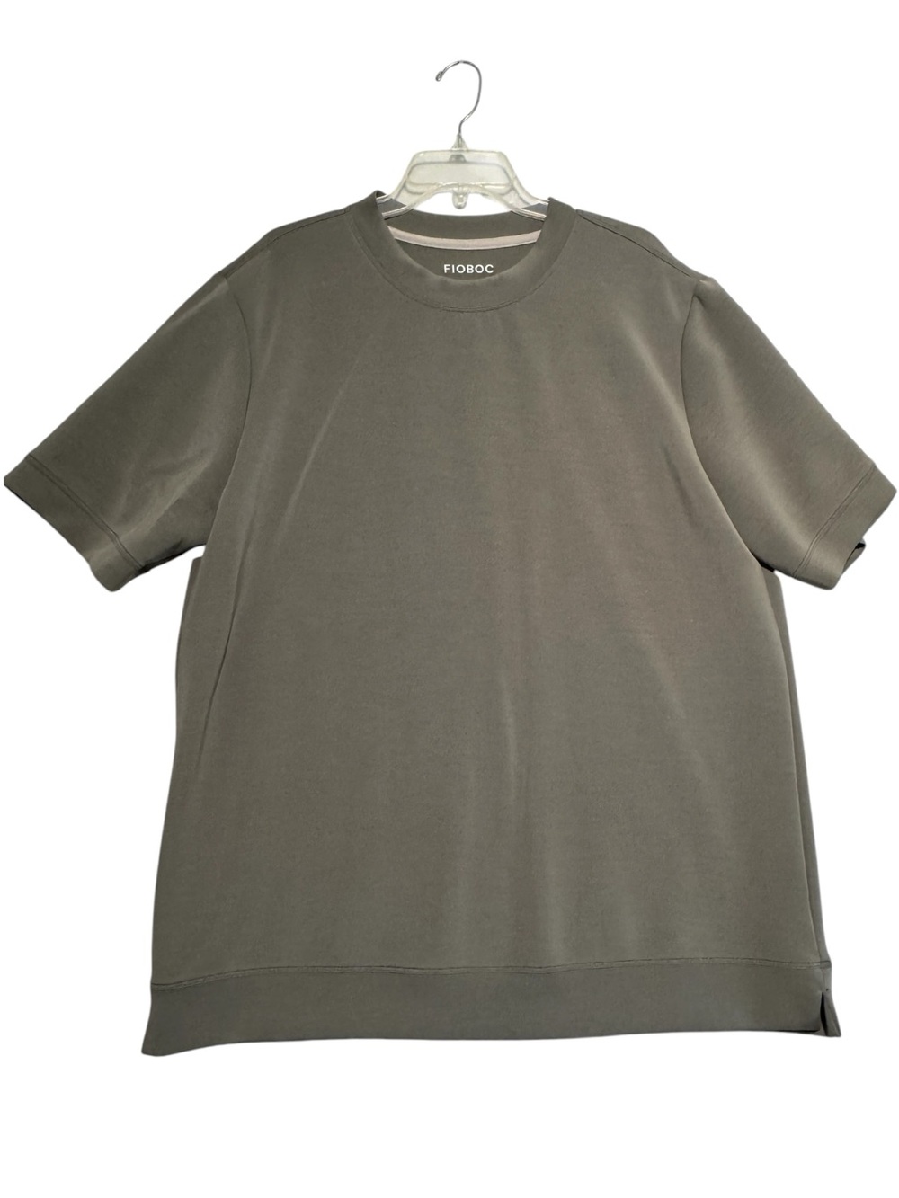 FIOBOC Modal Blend Crewneck Short Sleeve Tee Shirt Gray Men’s Sz 2XL